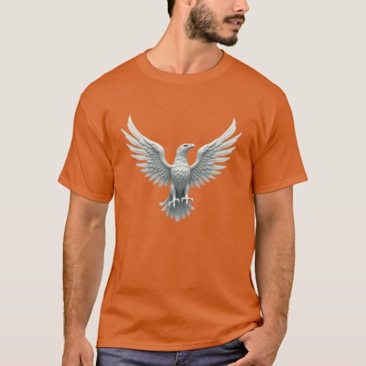 Crystal Eagle Embleem – Majestueus symbool van tri T-shirt (Voorkant)
