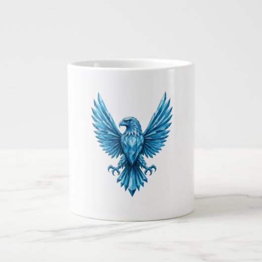 Crystal Eagle Embleem - Symbool van Vrijheid en Am Grote Koffiekop (Voorkant)
