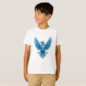 Crystal Eagle Embleem - Symbool van Vrijheid en Am T-shirt (Voorkant volledig)