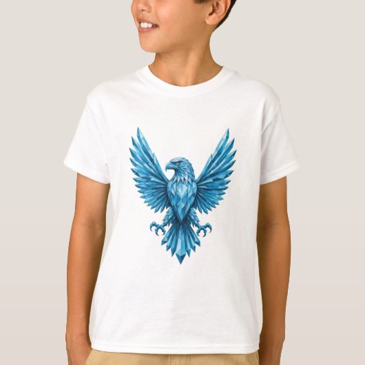 Crystal Eagle Embleem - Symbool van Vrijheid en Am T-shirt (Voorkant)