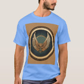 Crystal Eagle Icon - Majestueus symbool van een kr T-shirt (Voorkant)
