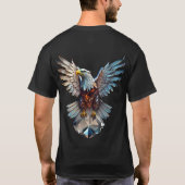 Crystal Eagle Icon T-Shirt – Embleem van vrijheid  (Achterkant)