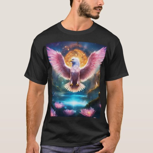 Crystal Eagle Icon – Vrijheid & Ambitie T-shirt me (Voorkant)