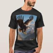 Crystal Eagle in Flight – Symbol of Independence & T-shirt (Voorkant)