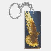 Crystal Eagle in vlucht, portretteert onafhankelij Sleutelhanger (Voorkant Links)