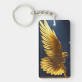 Crystal Eagle in vlucht, portretteert onafhankelij Sleutelhanger (Voorkant)