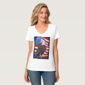 Crystal Eagle in vlucht T-shirt ontwerp (Voorkant volledig)