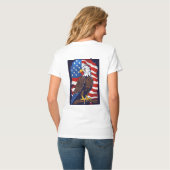 Crystal Eagle in vlucht T-shirt ontwerp (Achterkant volledig)