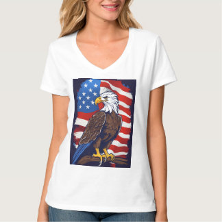 Crystal Eagle in vlucht T-shirt ontwerp