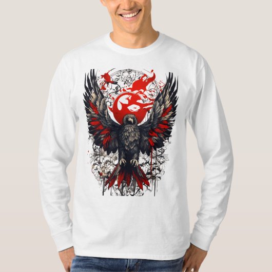 Crystal Eagle: Laat je wilde geest los T-shirt (Voorkant)