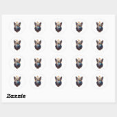 Crystal Eagle Ronde Sticker (Vel)