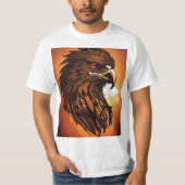 Crystal Eagle: Spirit of the Untamed Wild Unleash T-shirt (Voorkant)