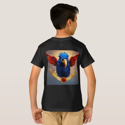 "Crystal Eagle: Symbool van vrijheid & ambitie T-S T-shirt (Achterkant volledig)