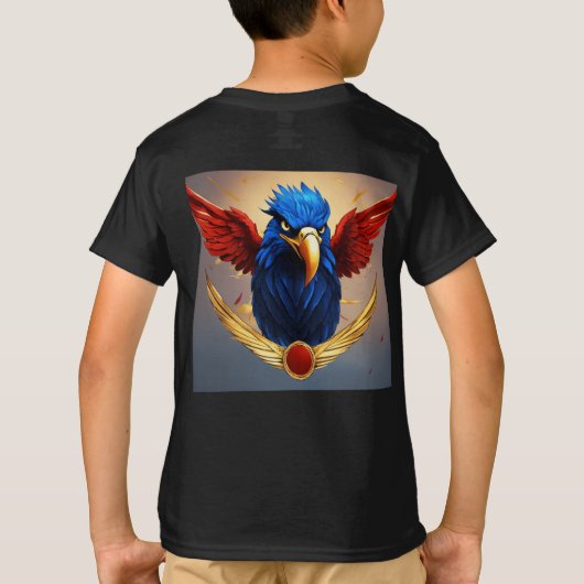 "Crystal Eagle: Symbool van vrijheid & ambitie T-S T-shirt (Achterkant)
