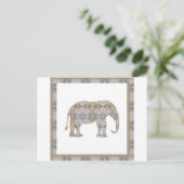 CRYSTAL Elephant DIY Sjabloon NVN447 GROTE kindere Briefkaart (Staand voorkant)
