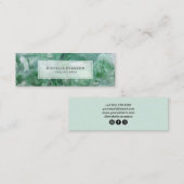 Crystal Emeral Groene Boho Healing Arts Mini Visitekaartje (Voorkant / Achterkant)
