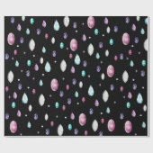 Crystal en Gemstone Pattern Cadeaupapier (Vlak)