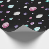 Crystal en Gemstone Pattern Cadeaupapier (Hoek)