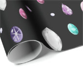 Crystal en Gemstone Pattern Cadeaupapier (Rol Hoek)