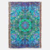 Crystal en Ice Celtic Tribal Mandala Deken (Voorkant Verticaal)