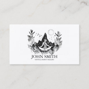 Crystal Energy Healer Chakra Spirituele meditatie Visitekaartje