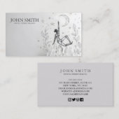 Crystal Energy Healer Chakra Spirituele meditatie Visitekaartje (Voorkant / Achterkant)