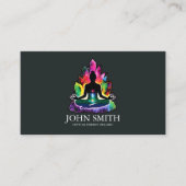 Crystal Energy Healer Chakra Spirituele meditatie Visitekaartje (Voorkant)