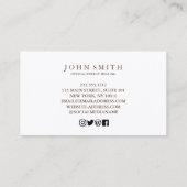 Crystal Energy Healer Chakra Spirituele meditatie Visitekaartje (Achterkant)