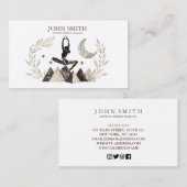 Crystal Energy Healer Chakra Spirituele meditatie Visitekaartje (Voorkant / Achterkant)