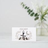 Crystal Energy Healer Chakra Spirituele meditatie Visitekaartje (Staand voorkant)