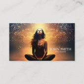 Crystal Energy Healer Chakra Spirituele meditatie Visitekaartje (Voorkant)