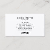 Crystal Energy Healer Chakra Spirituele meditatie Visitekaartje (Achterkant)