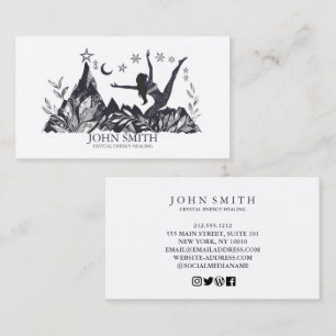 Crystal Energy Healer Chakra Spirituele meditatie Visitekaartje