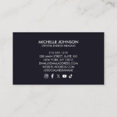 Crystal Energy Healer Iriserende Amethist Paarse Visitekaartje (Achterkant)