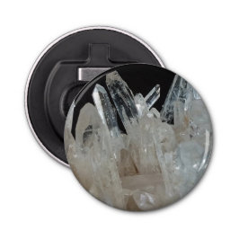 Crystal Energy Quartz-cluster Button Flesopener