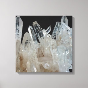 Crystal Energy Quartz-cluster Canvas Afdruk