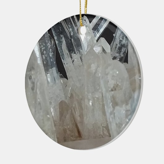 Crystal Energy Quartz-cluster Keramisch Ornament (Links)