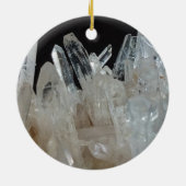 Crystal Energy Quartz-cluster Keramisch Ornament (Achterkant)