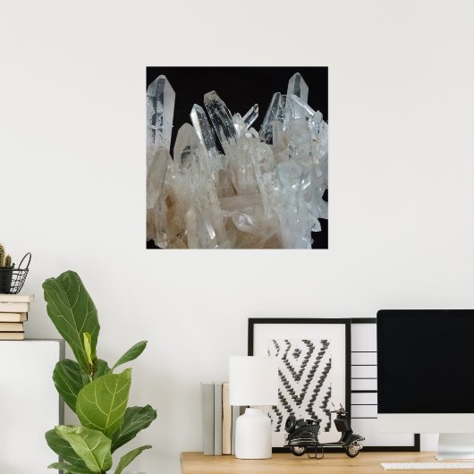 Crystal Energy Quartz-cluster Poster (Thuiskantoor)