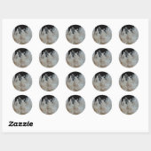 Crystal Energy Quartz-cluster Ronde Sticker (Vel)