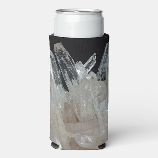 Crystal Energy Quartz-cluster Seltzer Blikjeskoeler (Seltzer Voorkant)