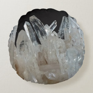 Crystal Energy Quartz Cluster Sierkussen Rond Kussen