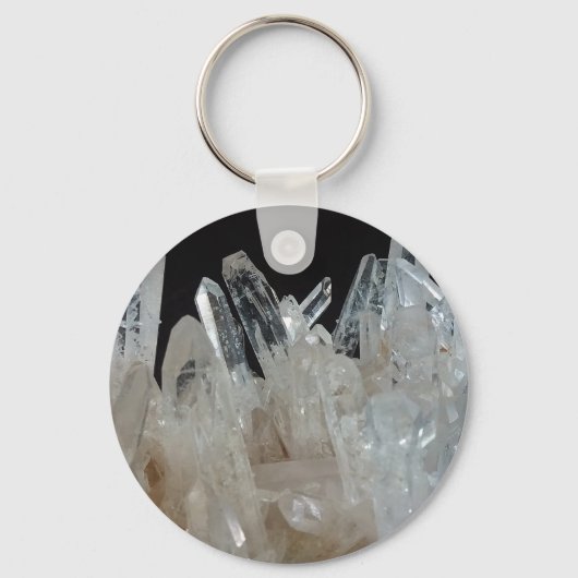 Crystal Energy Quartz-cluster Sleutelhanger (Voorkant)