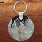Crystal Energy Quartz-cluster Sleutelhanger (Voorkant)