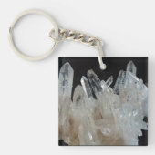 Crystal Energy Quartz-cluster Sleutelhanger (voorkant)