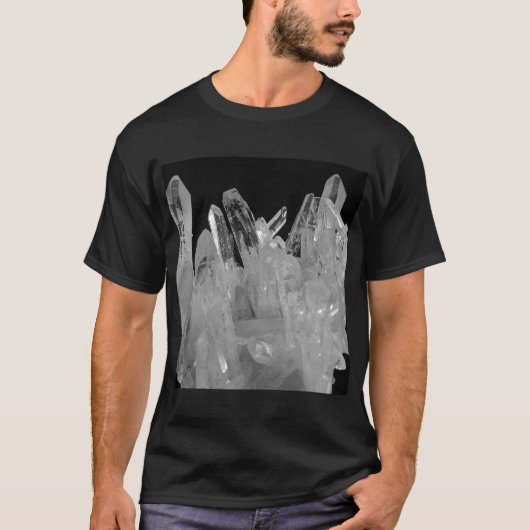 Crystal Energy Quartz-cluster T-shirt (Voorkant)