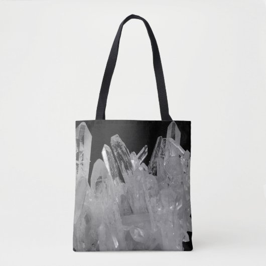 Crystal Energy Quartz-cluster Tote Bag (Voorkant)