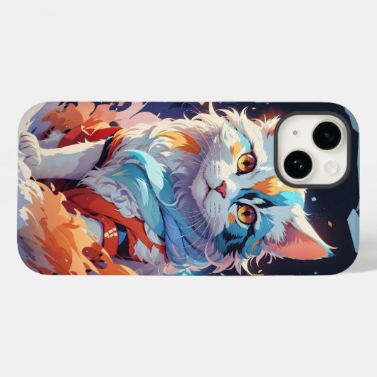 Crystal Fantasy Kat Kunstwerk Case-Mate iPhone Case (Achterkant (horizontaal))