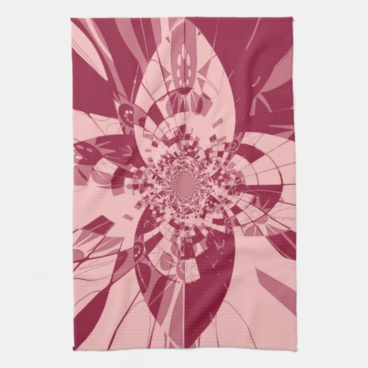 Crystal Fantasy Retro Art Nouveau Theedoek (Verticaal)