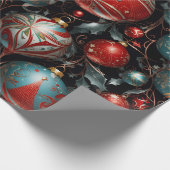 Crystal Feestelijke Ornamenten Wrapping Papier (Hoek)